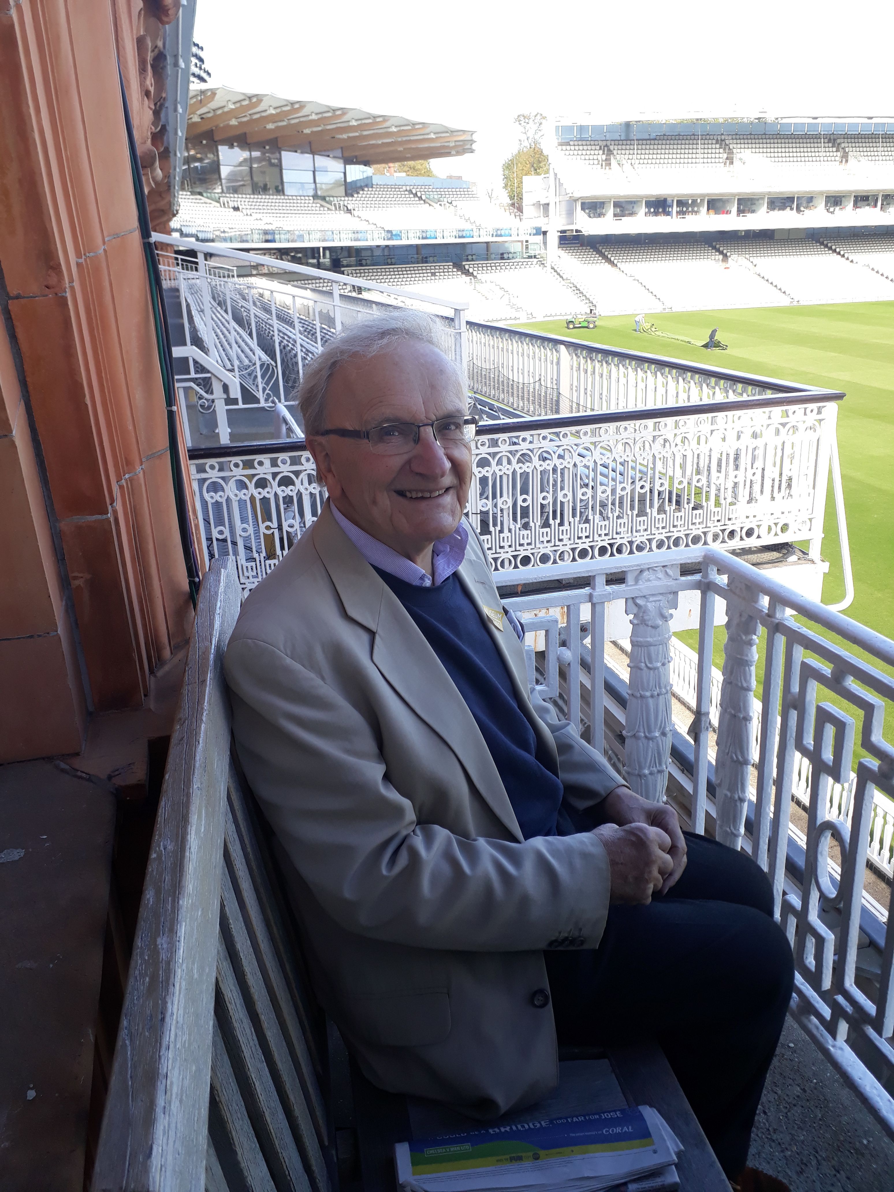 David at Lord’s cricket ground