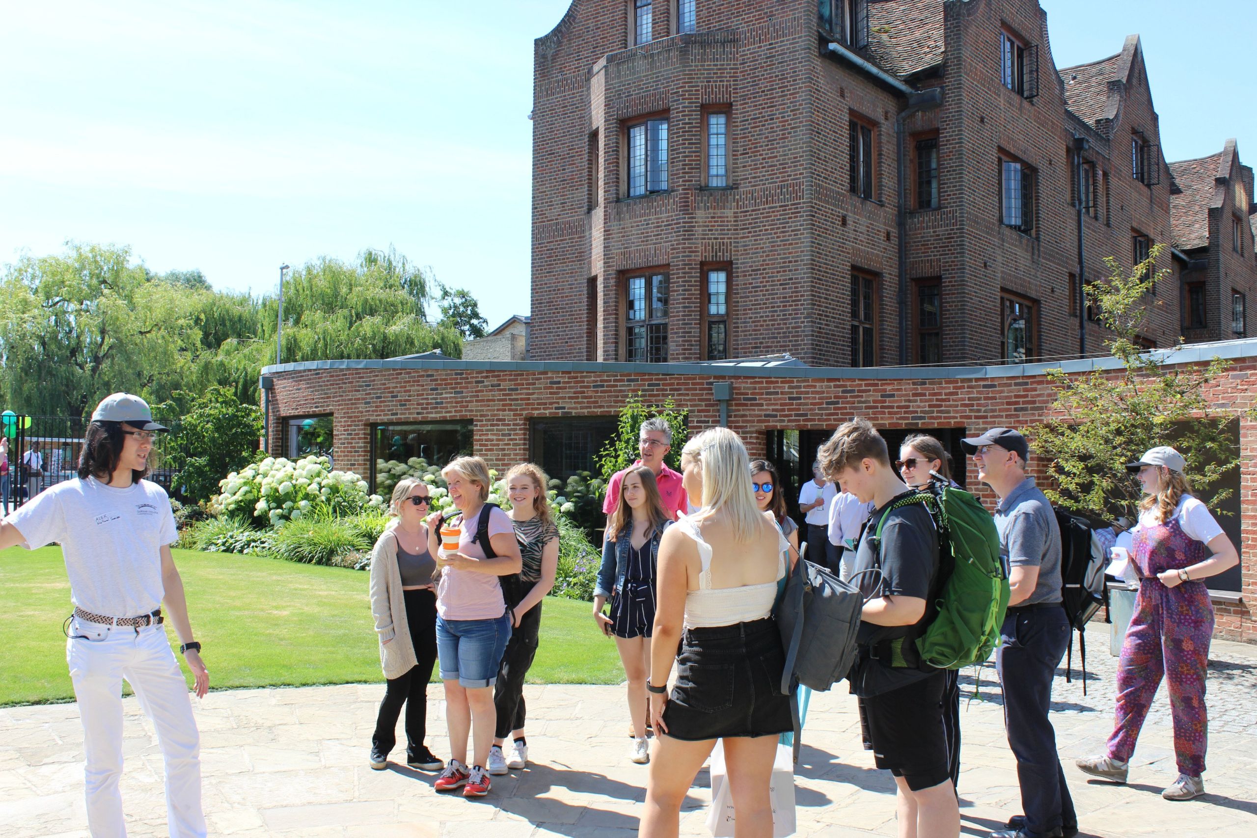 Photo of student and visitors at an Open Day