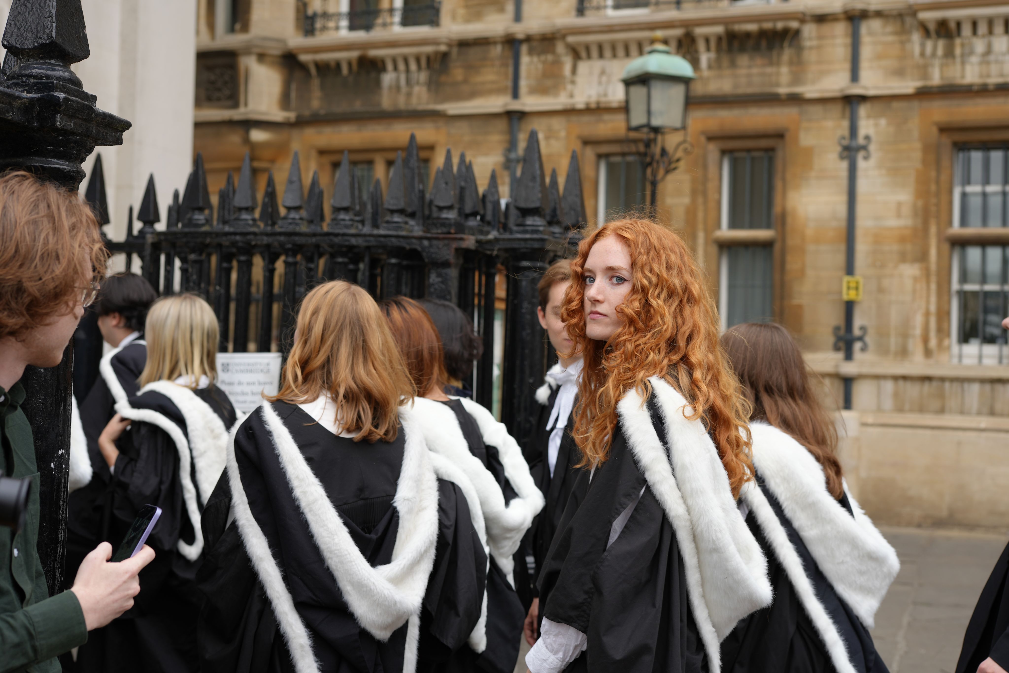 Students walking into Senate House