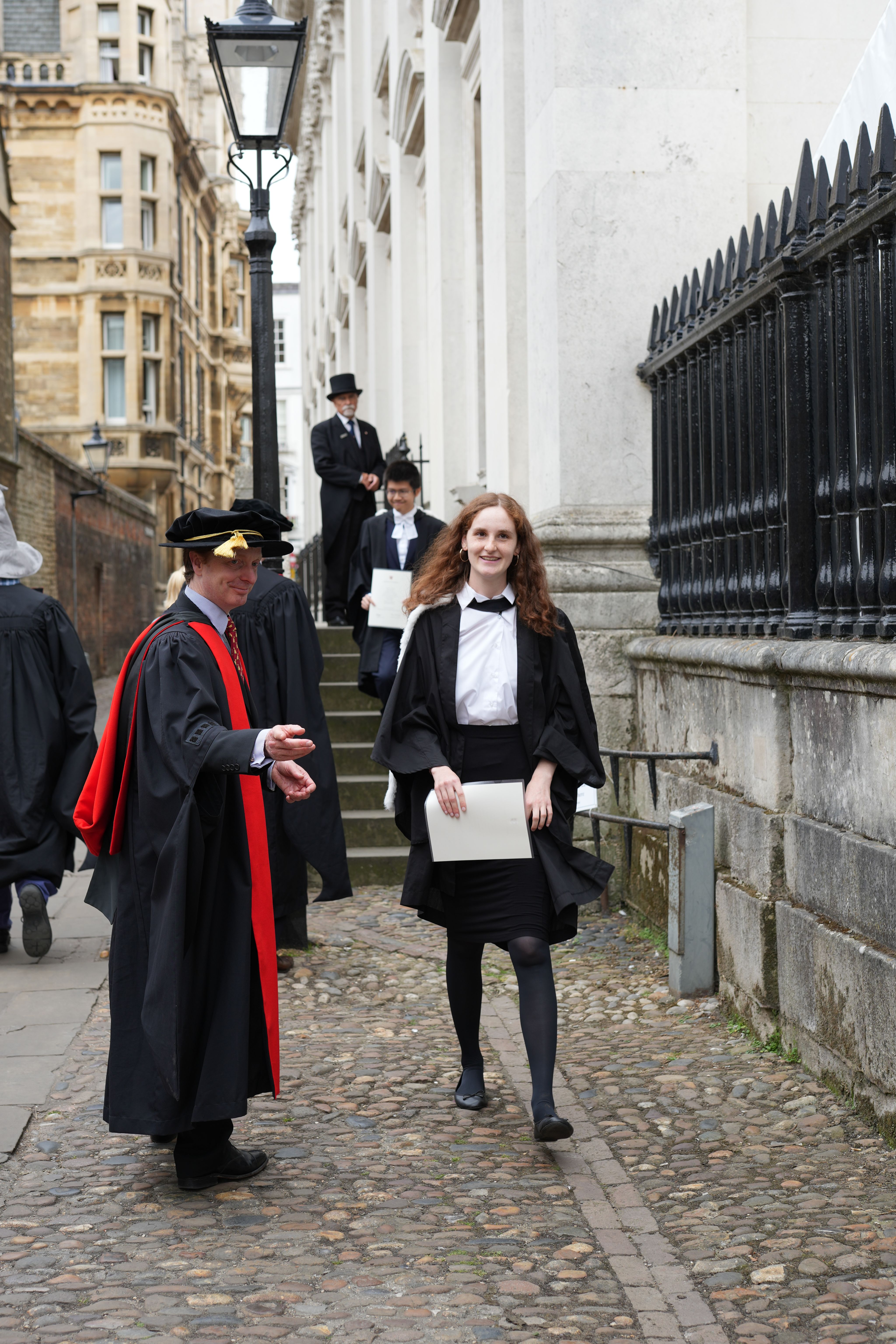 Student leaving Senate House