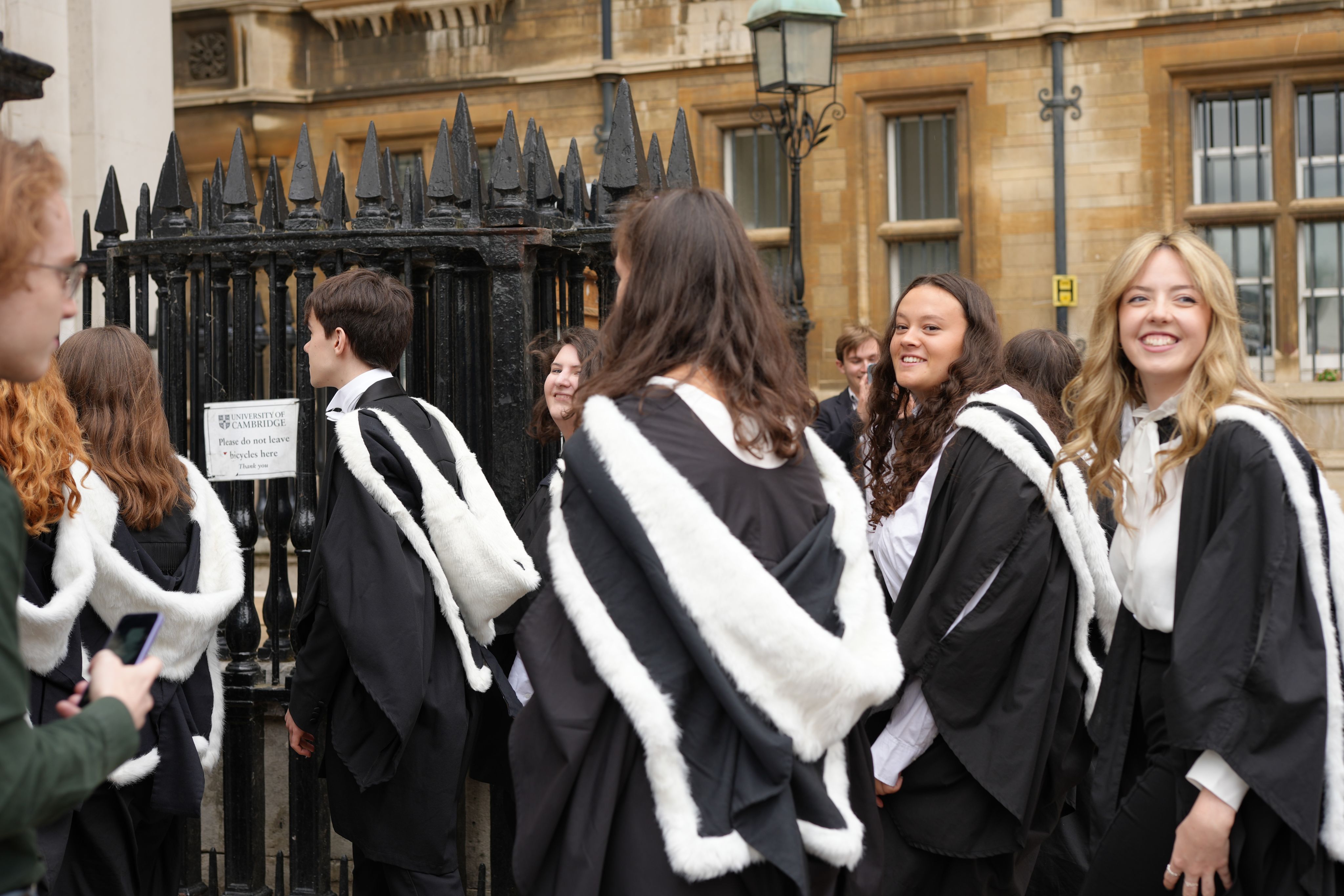 Students entering Senate House