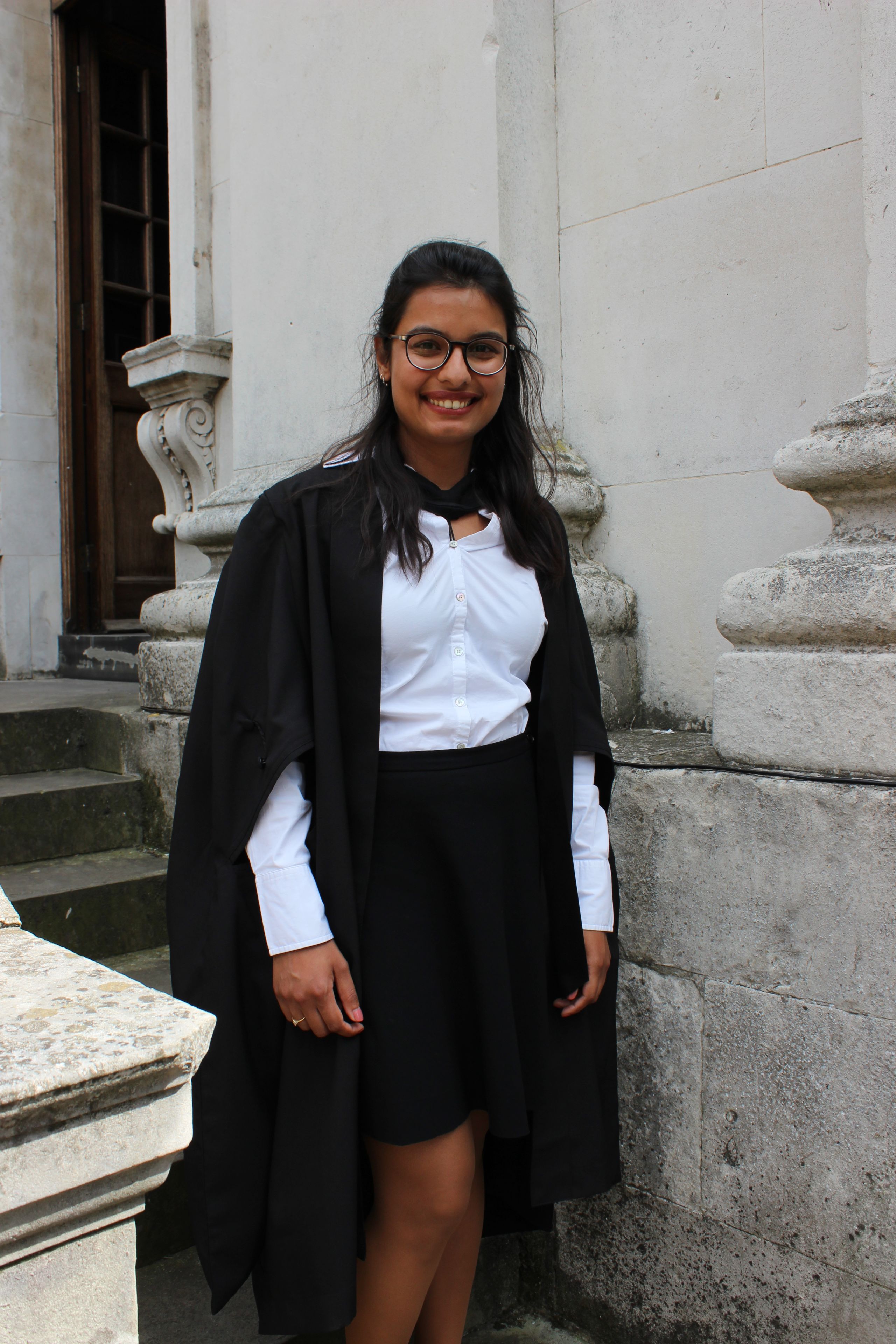 Graduate leaving Senate House