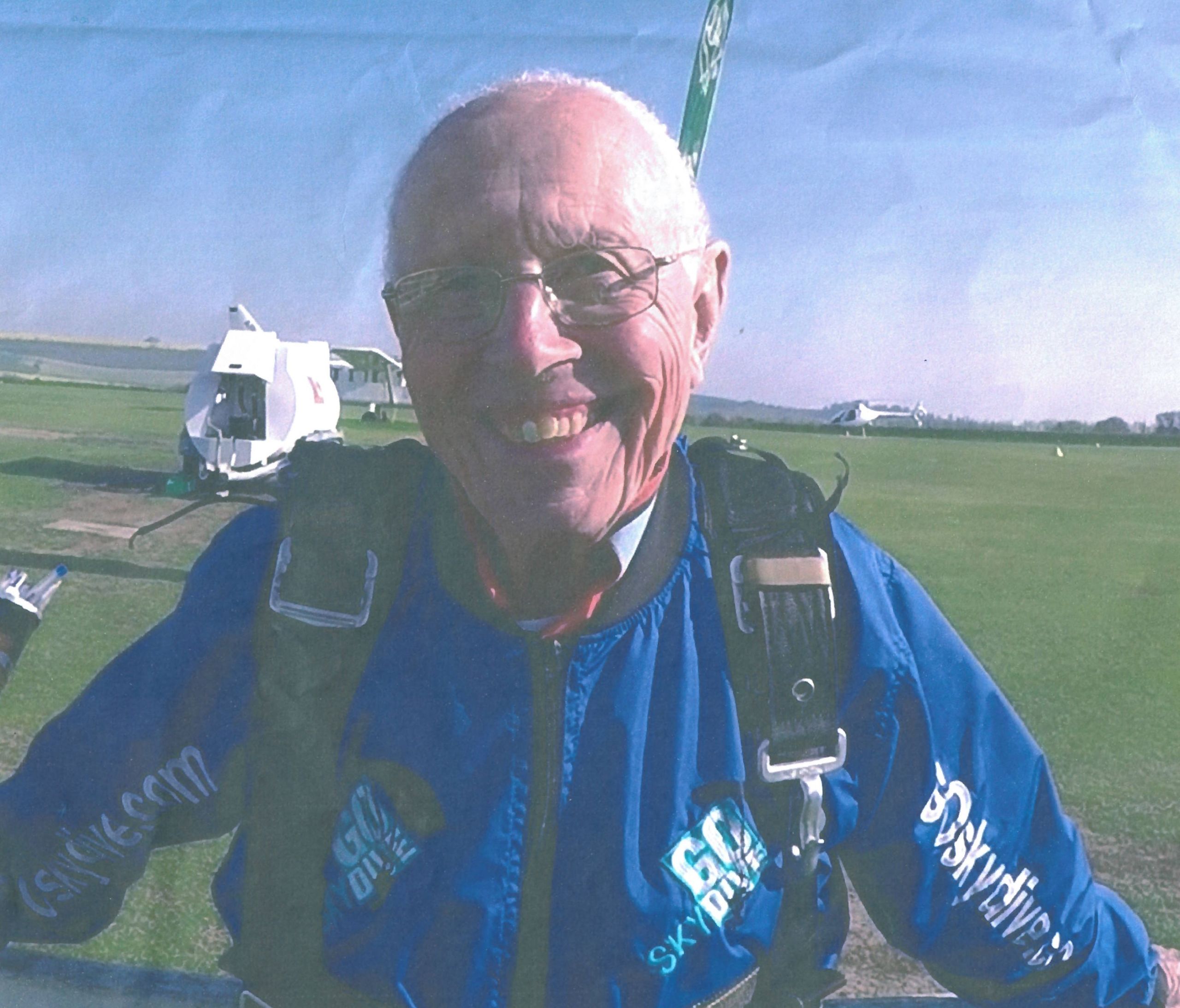 Hugh Smith skydiving
