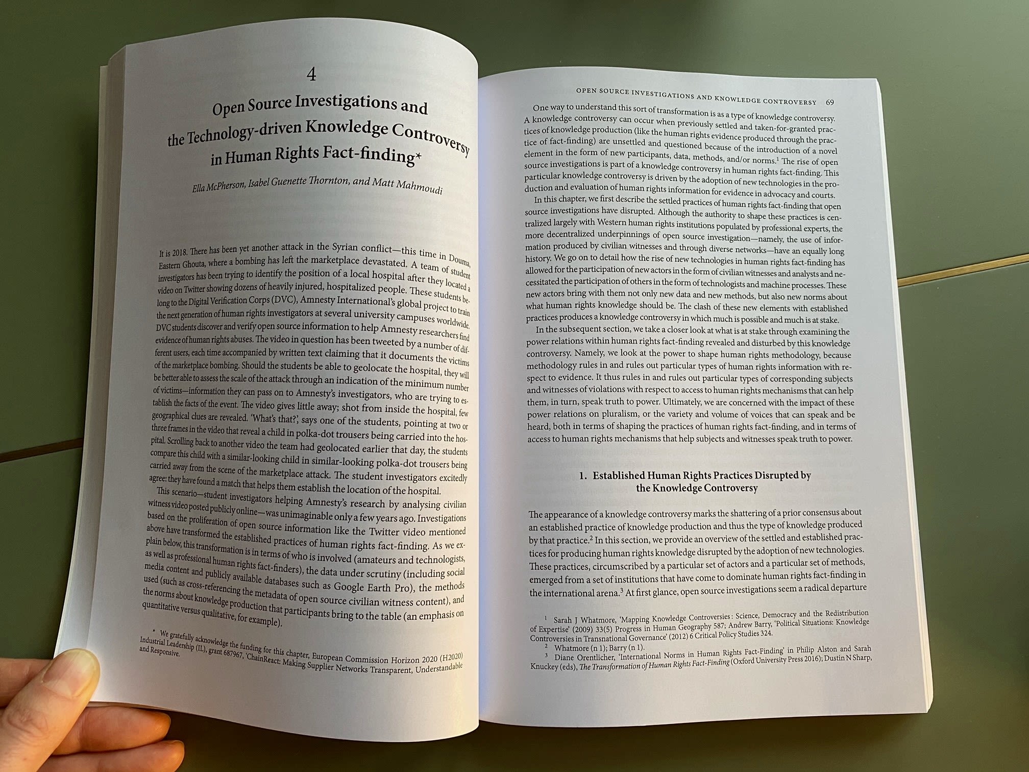 The opening pages of the prize-winning piece