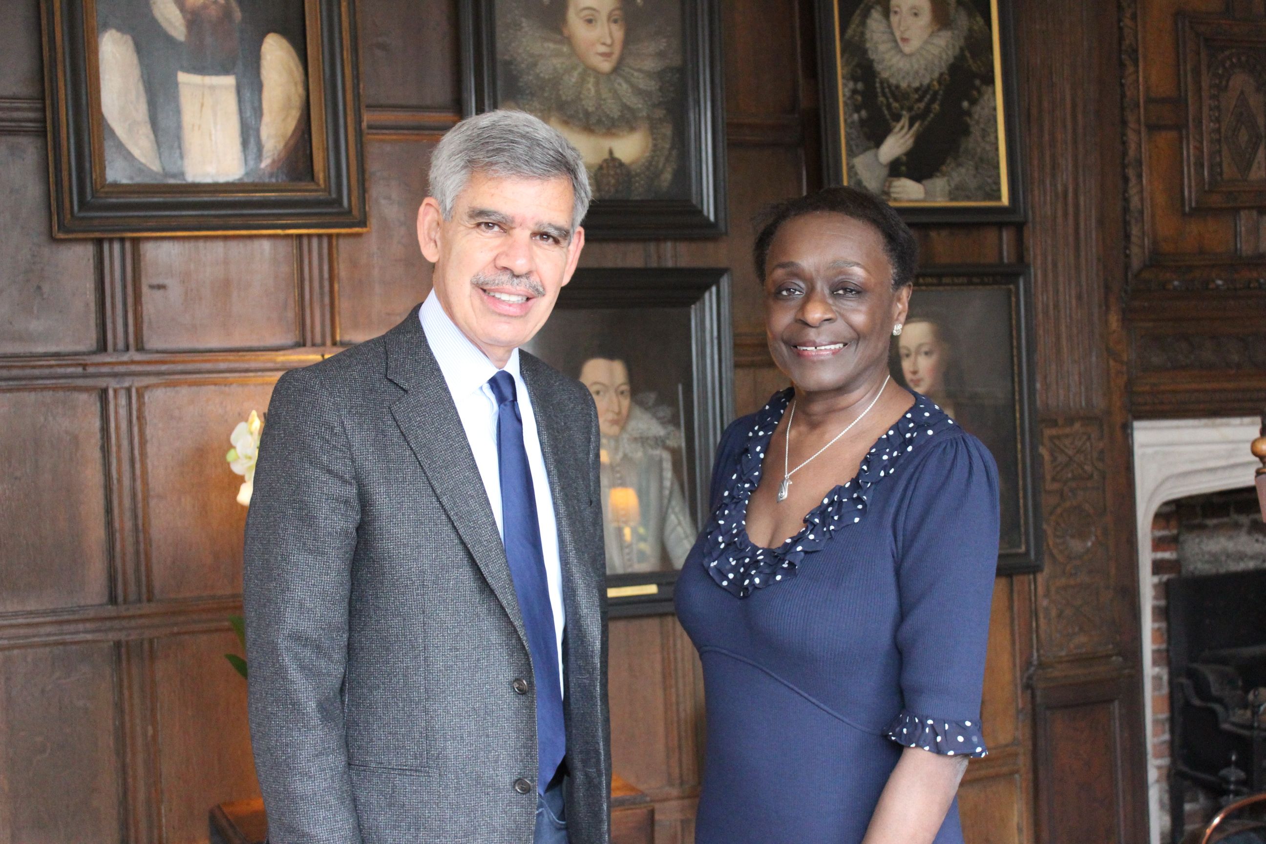 The President and Dr Amma Kyei-Mensah in the President's Lodge